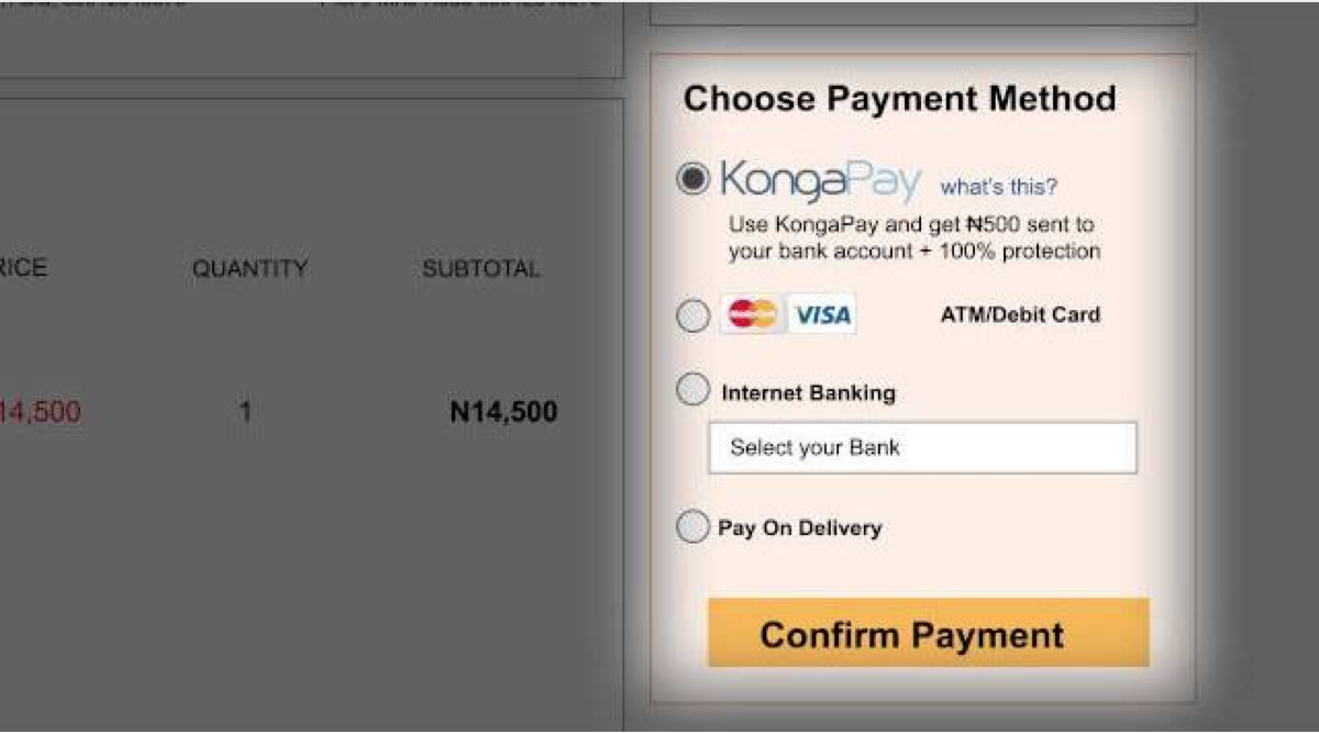 Konga pay