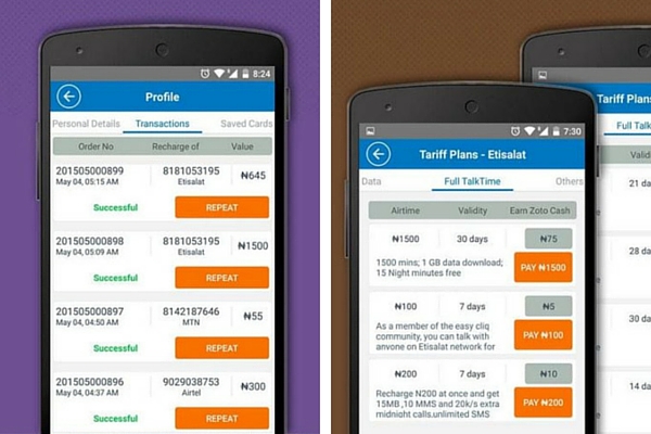 Zoto: The One Touch Mobile Recharge App | TechCabal