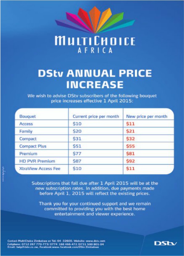 DSTV New Subscription Rates has Commenced TechCabal