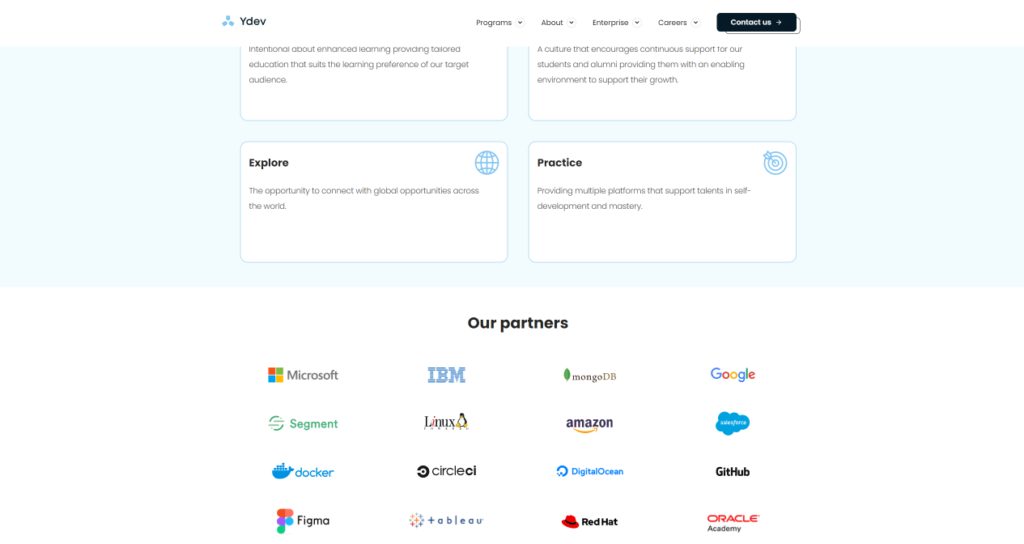 Ydev Academy's partner organisations. Image credit: TechCabal.