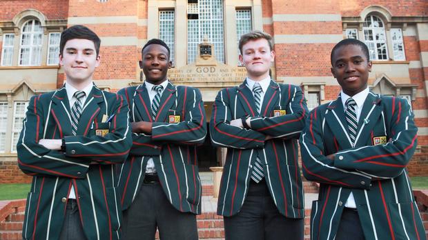 soe students of Pretoria Boys High School in South Africa