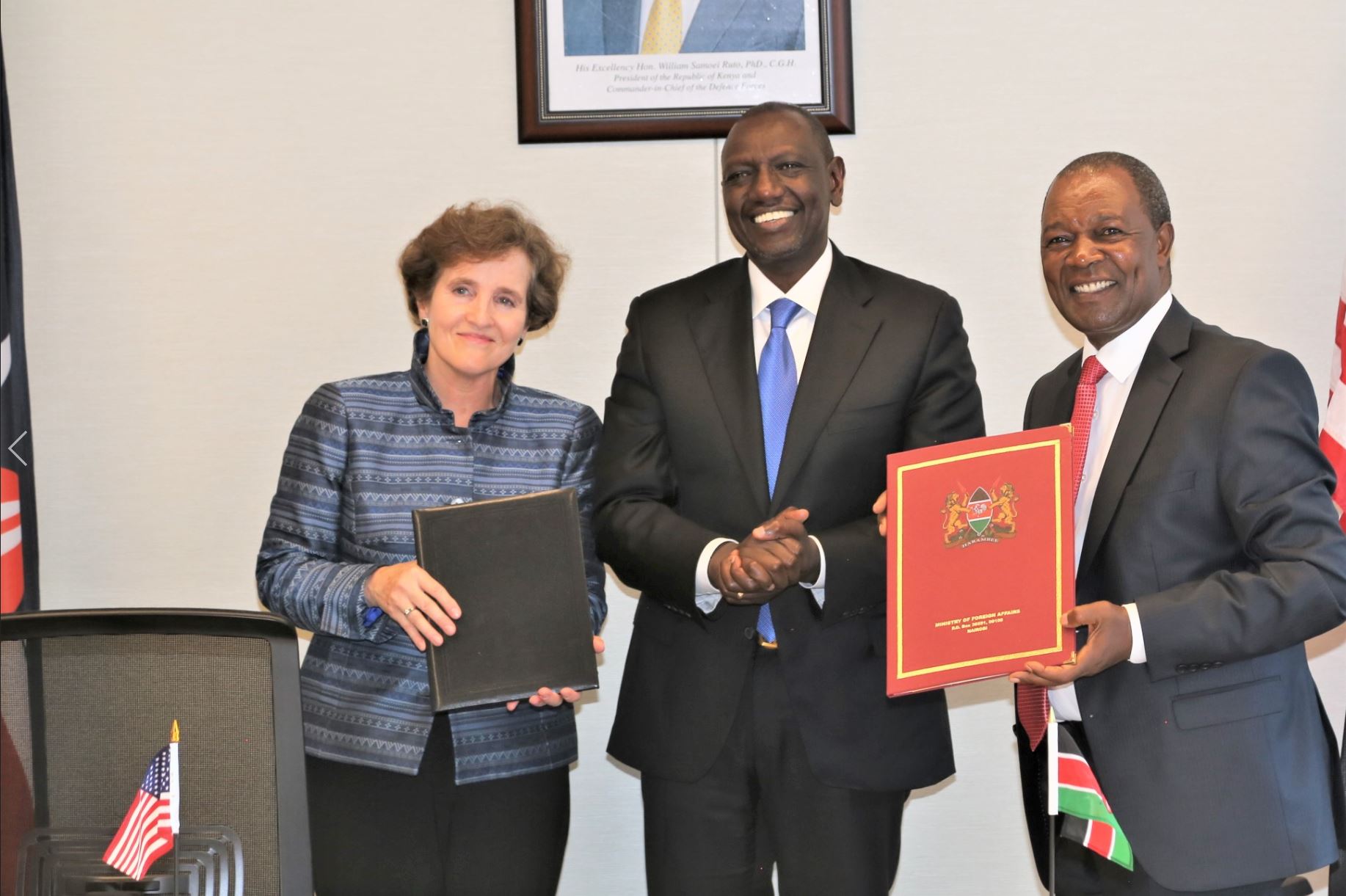 Ruto and the US embassy representatives