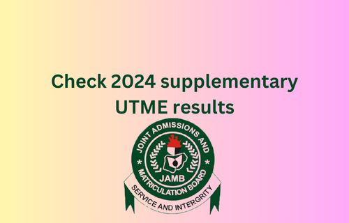 Two ways to check 2024 supplementary JAMB results 