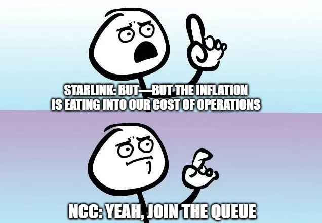 Starlink inflation meme